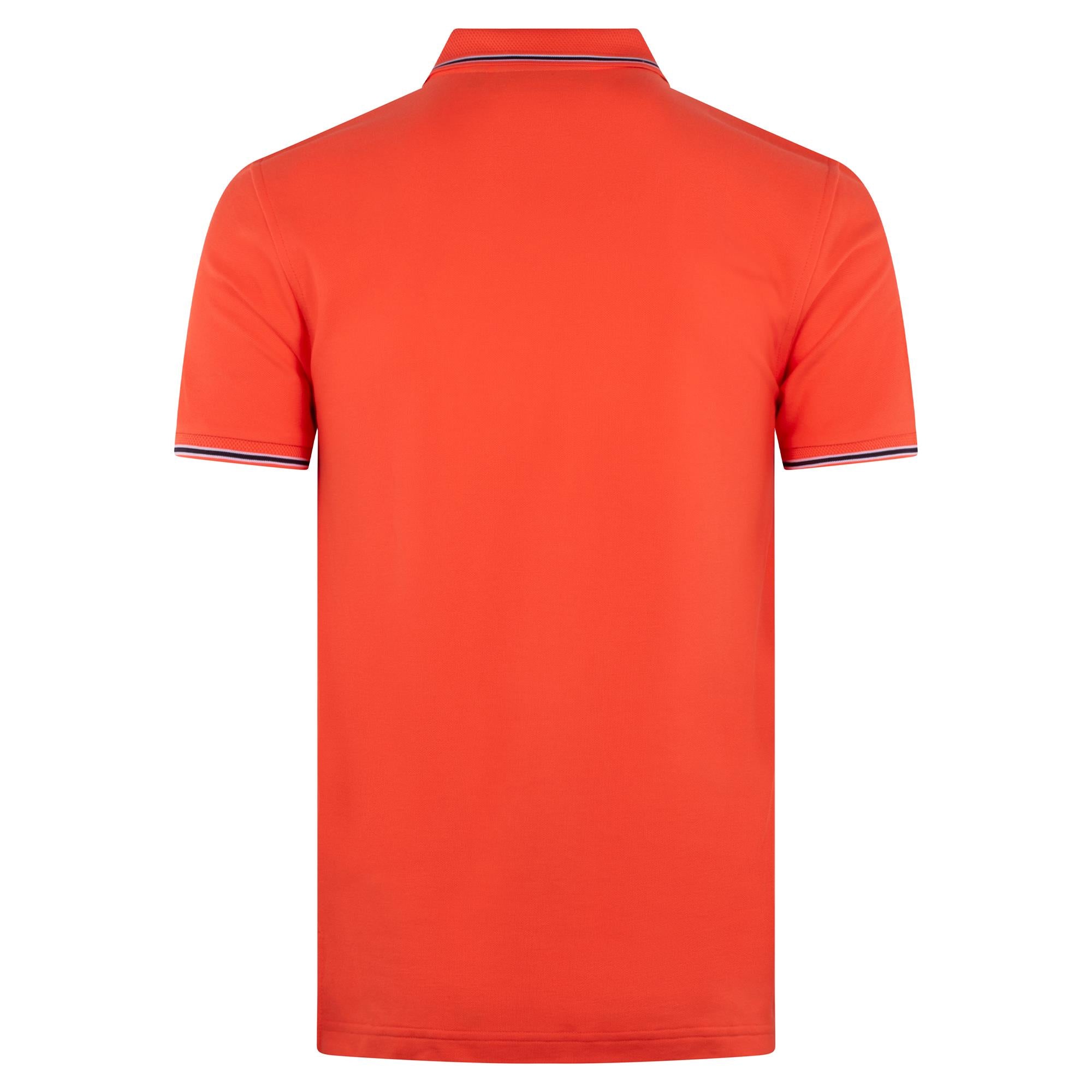 Psycho Bunny Stirling Pique Polo Shirt Hot Coral